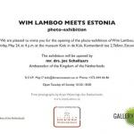 WIM LAMBOO MEETS ESTONIA
